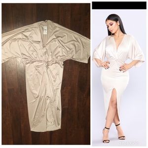 Fashion Nova Curve Plus Size 3x Drape Dress